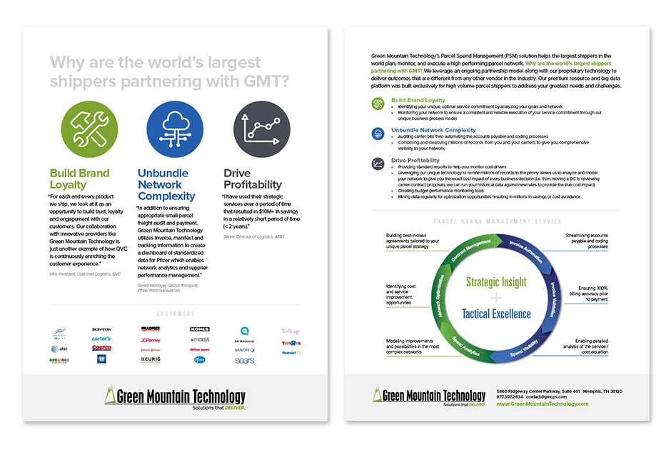 Green Mountain Technology Flyer by S. Wright Creative