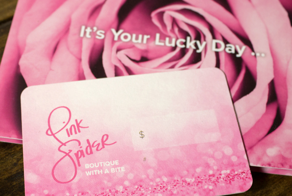 Pink Spider Gift Card